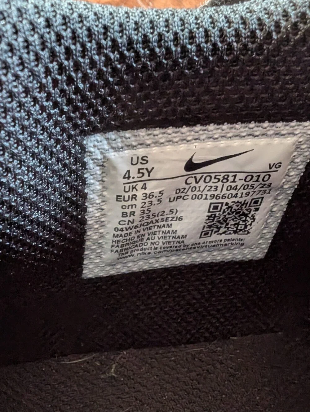 Youth Nike Black Football Cleats